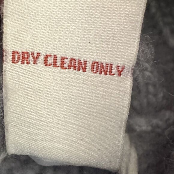 Sundance Turtleneck Sweater Long MEDIUM Merino Wool Grey Mixed Media Cozy & Soft - Picture 4 of 16